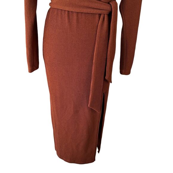 SAYLOR Brown Midi Dress - Picture 6 of 14